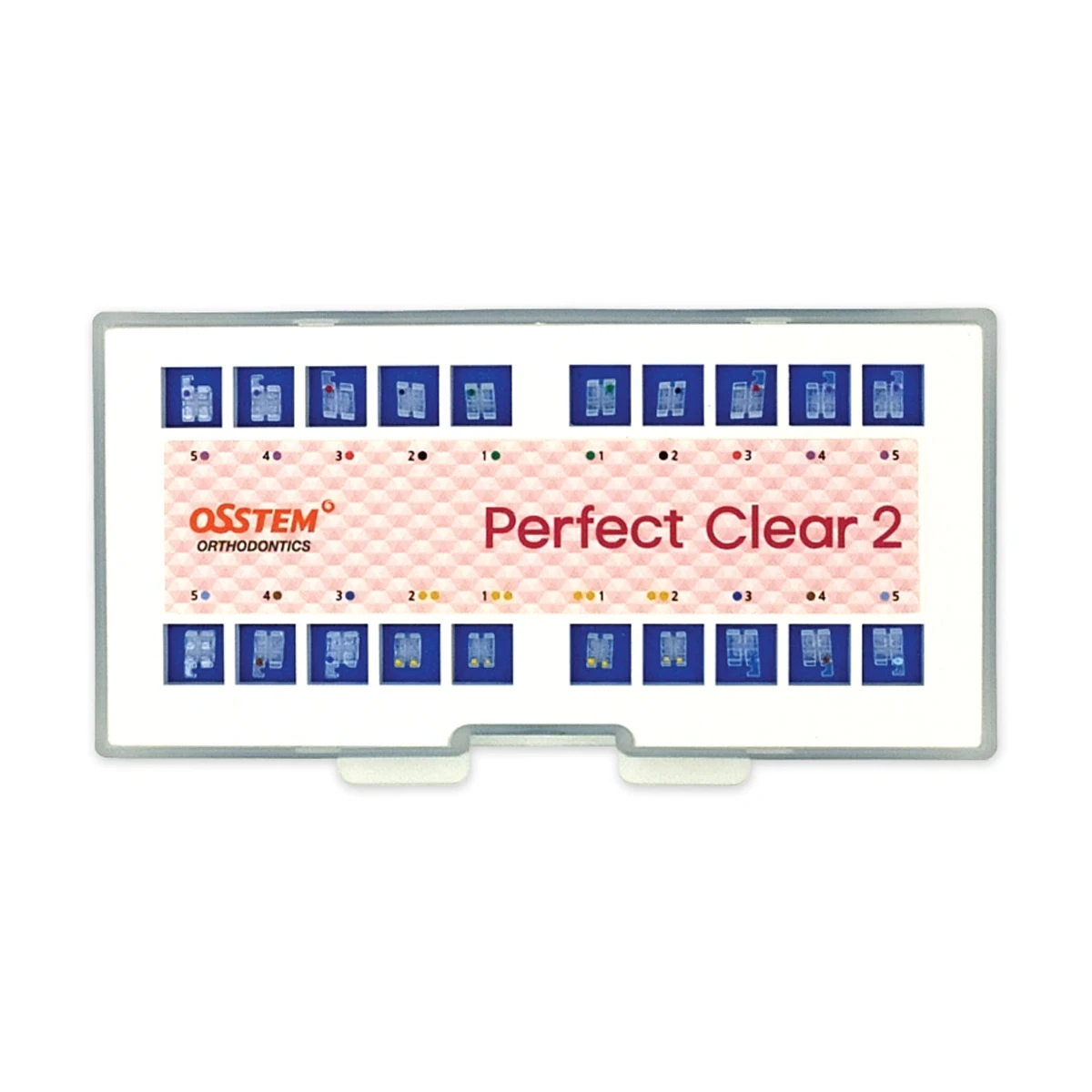 Osstem Orthodontics Perfect Clear 2 Saphire Mono Ceramic Bracket Roth - 022 (5x5) 