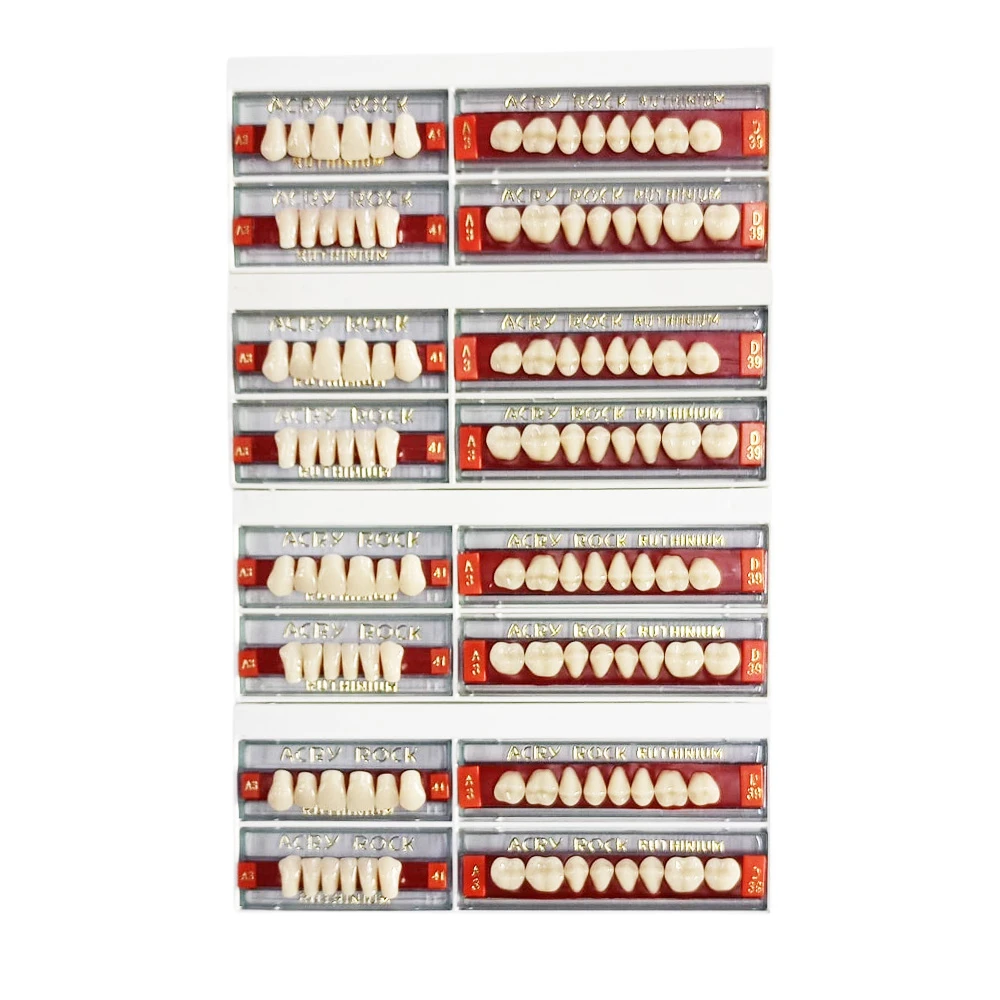 Ruthinium Acryrock Teeth Sets-S 41-A3 (Pack of 4 sets) 