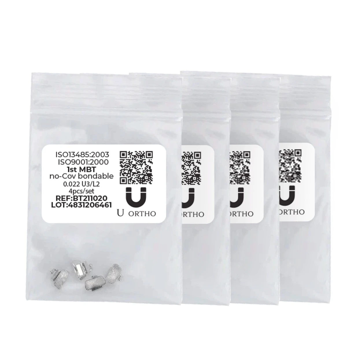U Ortho Bondable Buccal Tubes - 1st Molar MBT 0.022 - U3/L2 