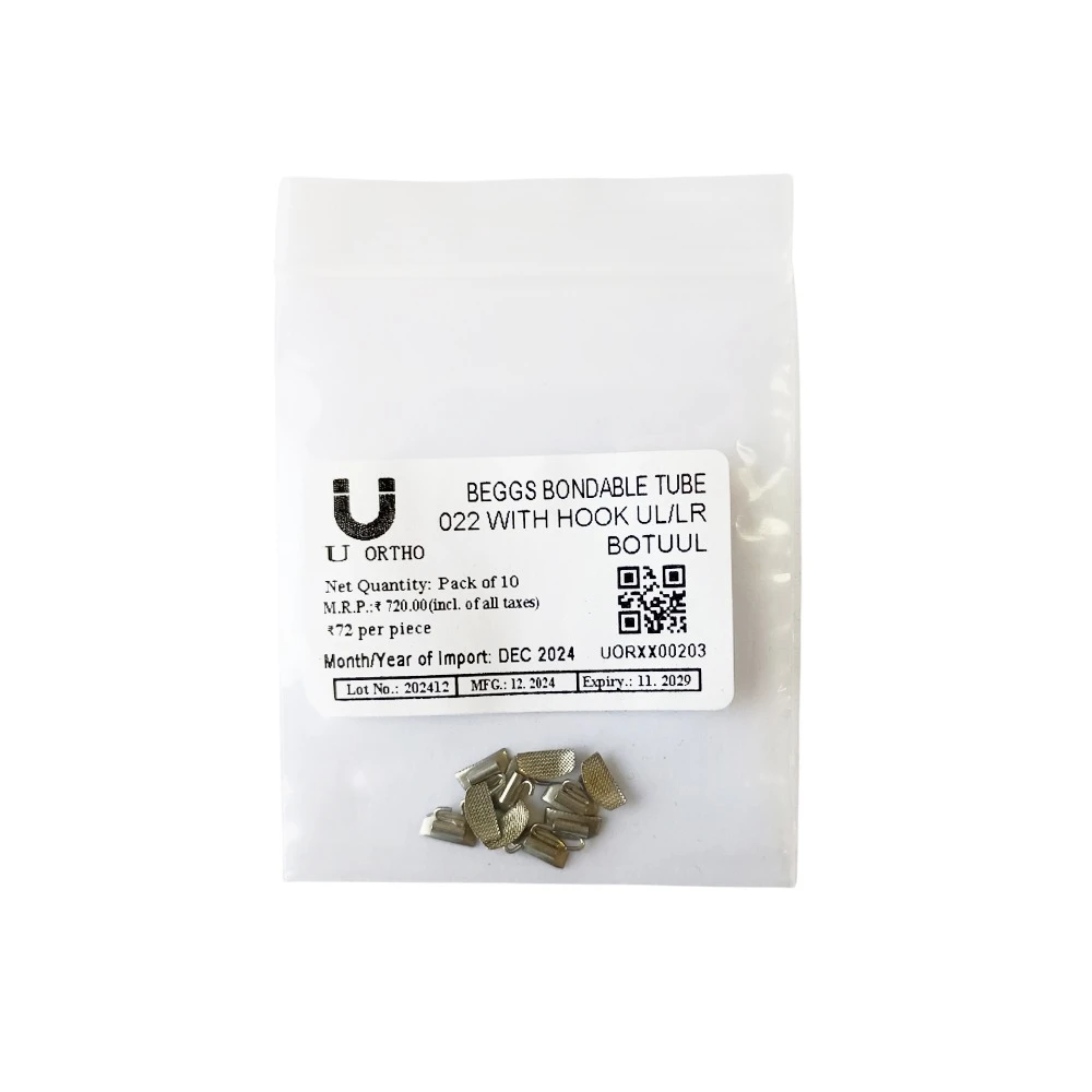 U Ortho Beggs Bondable Tube 022 With Hook UL/LR - BOTUUL