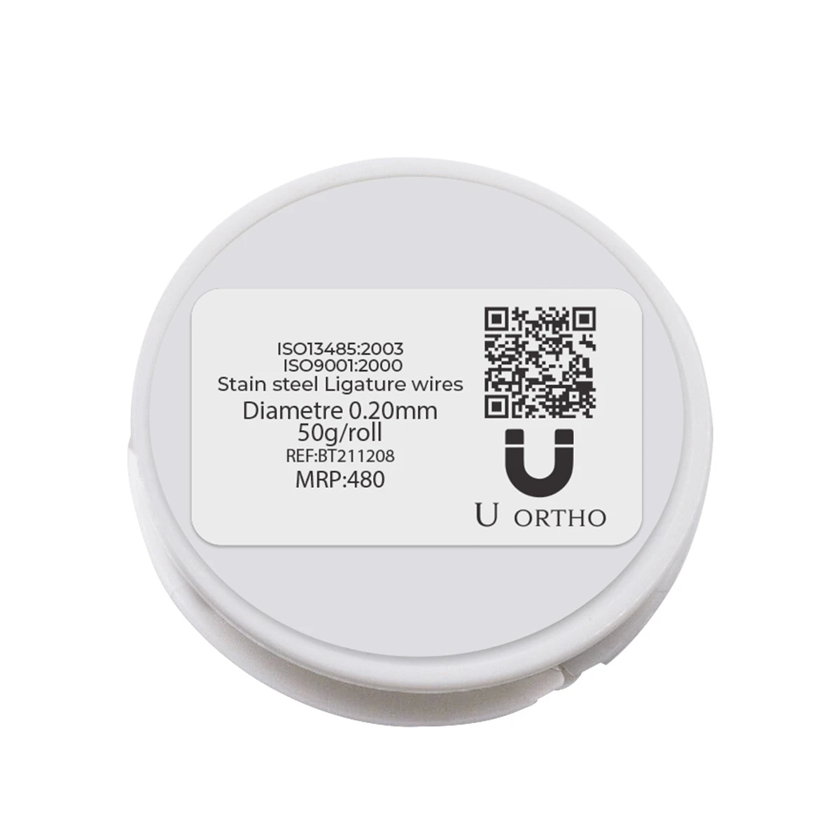 U Ortho SS Ligature Wires 50g Spool - 0.20mm 