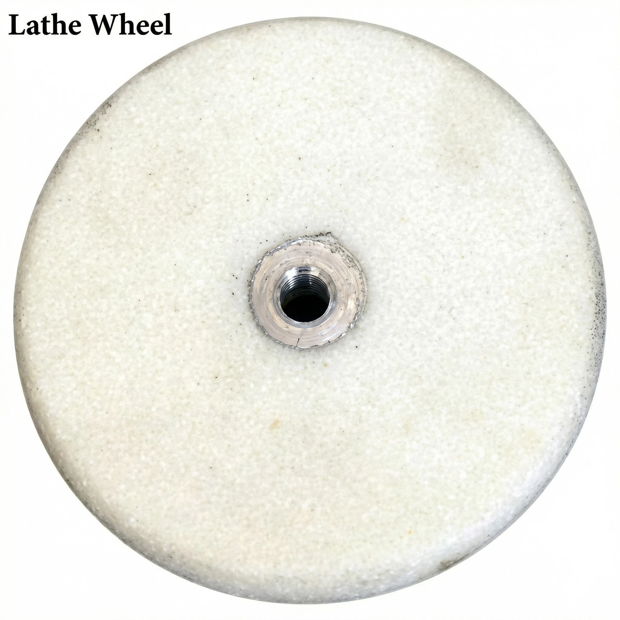 Unident Dental White Acrylic And Silicon Carbide Lathe Wheel (3incs) 