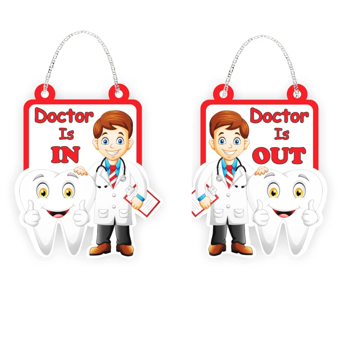 Unique Dents Doctor is In/Out Dental Hanger DH002 