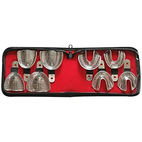Trays Edentulous Perforated Set of 8 