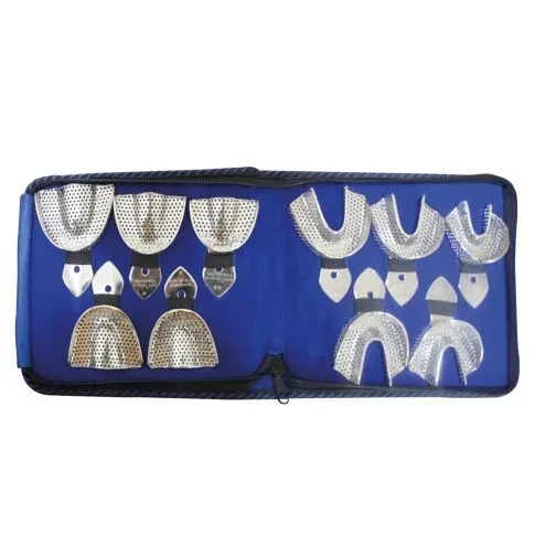 Trays Dentulous Perforated Set of 10