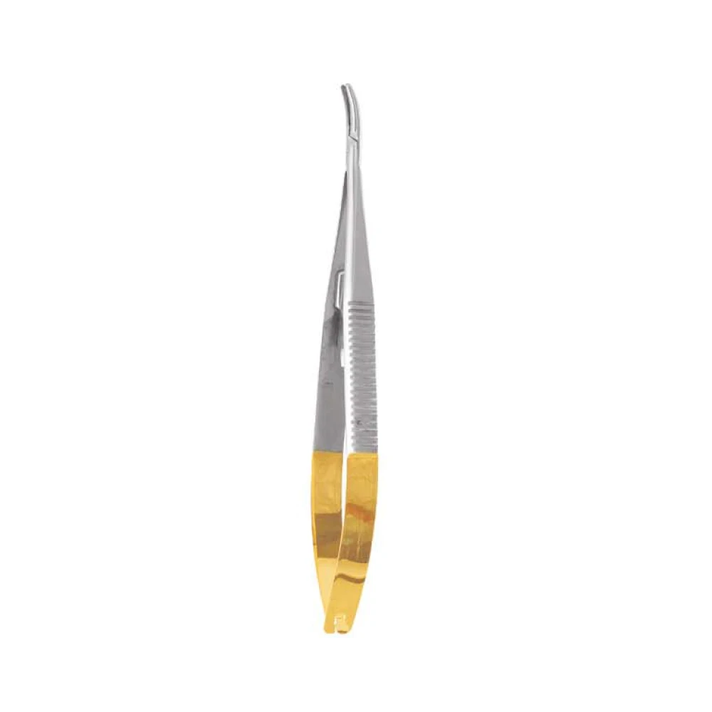 Castroviejo Needle Holder Curved Tc - 14cm (Nh5021)