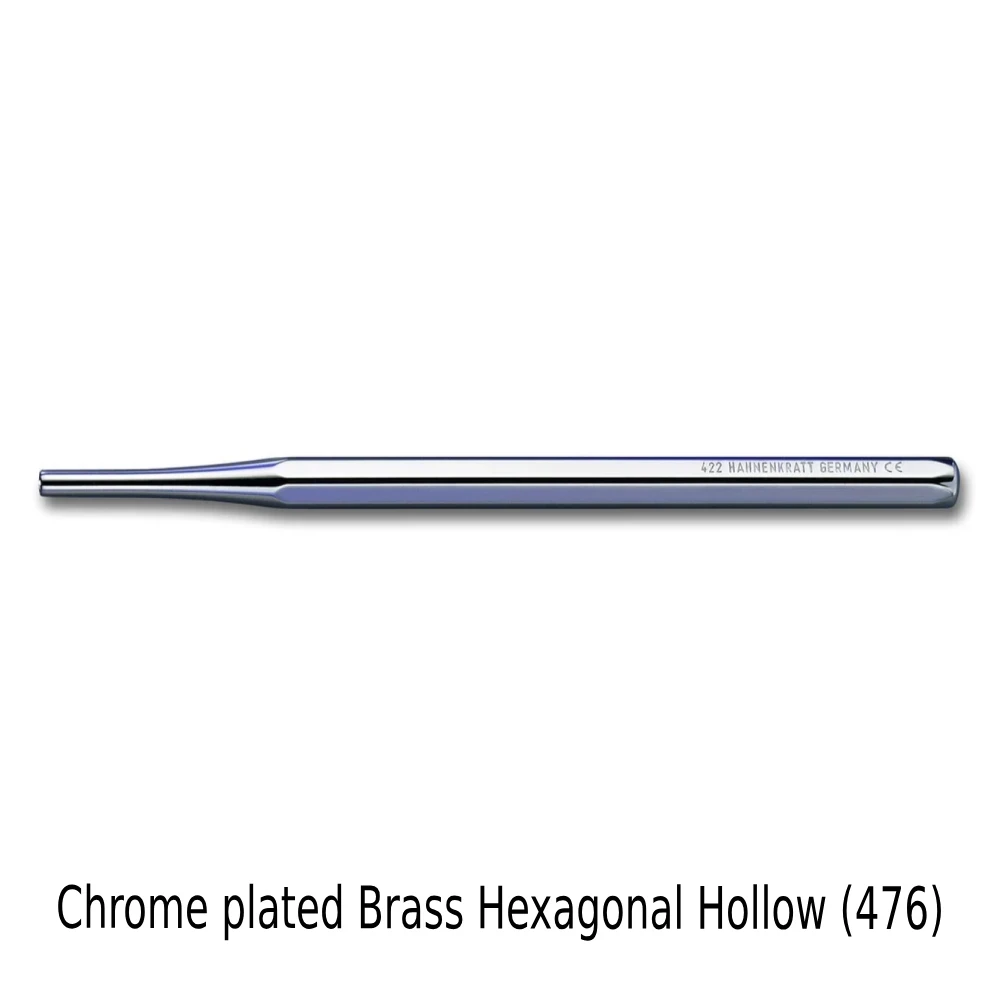 Chrome plated Brass Hexagonal Hollow (476)