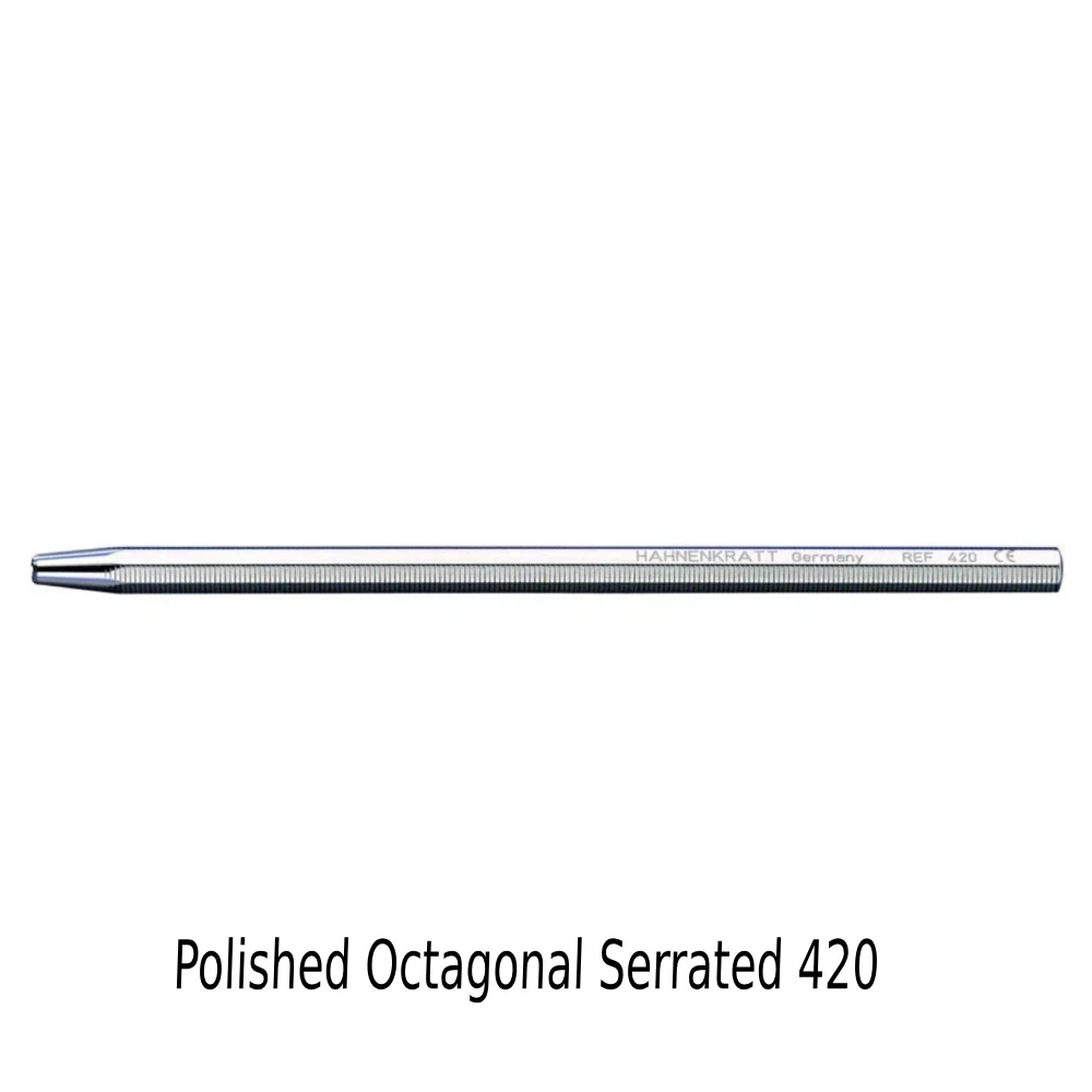 Polished Octagonal Serrated 420