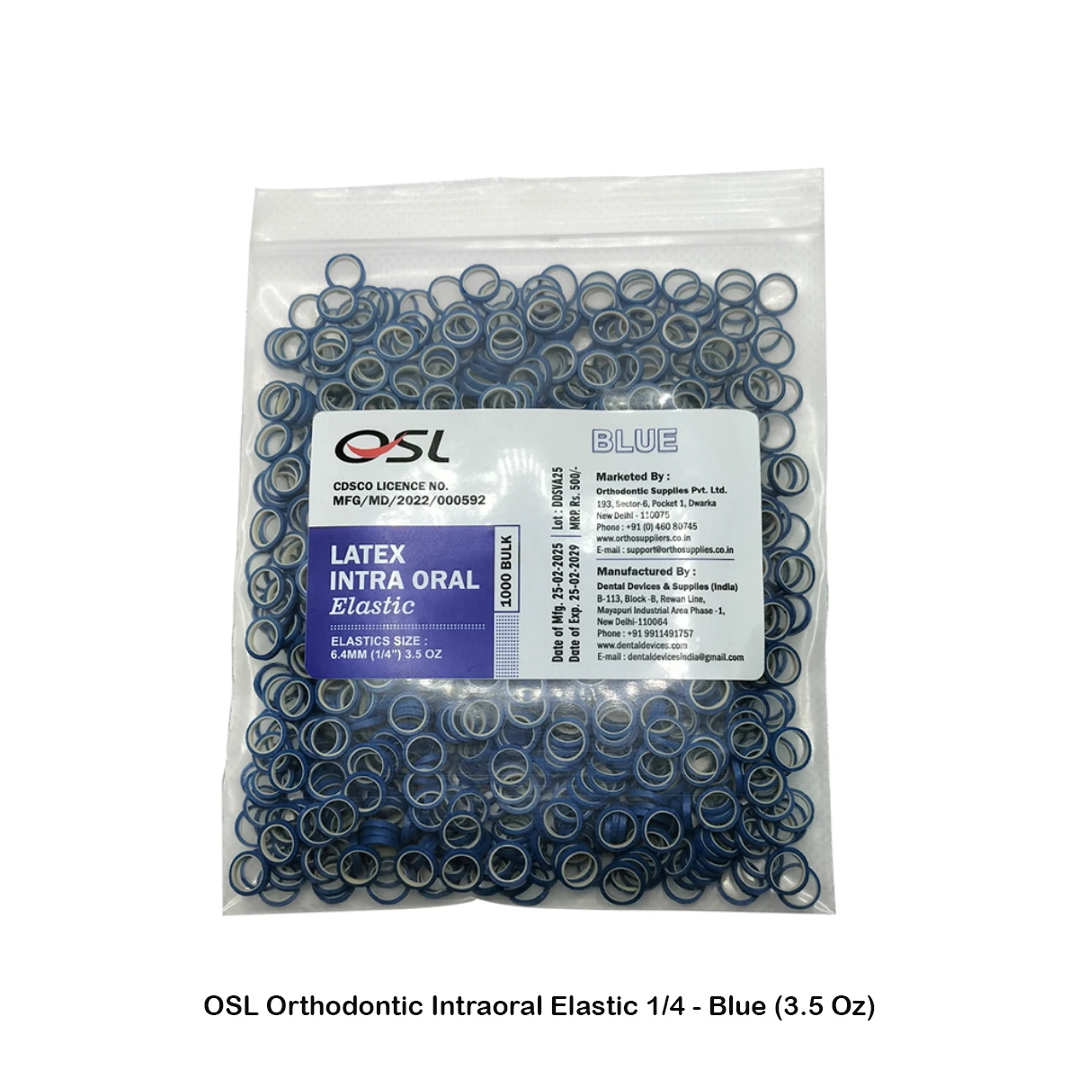 1/4 - Blue (3.5 Oz)