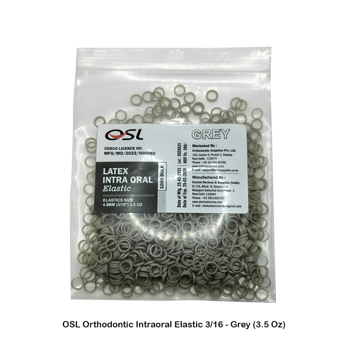  1/8 - Grey (3.5 Oz)