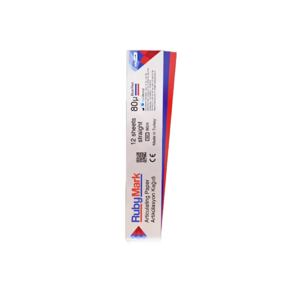 Straight Articulating Paper Blue/Red 80μ - 72 sheets
