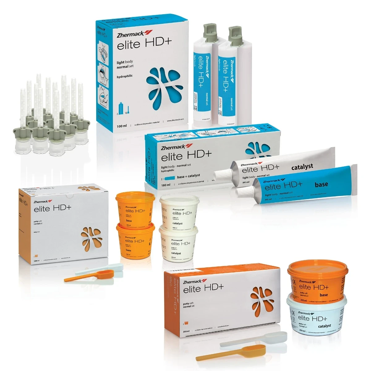 Putty Soft Normal Set (4 x 450ML) + Light Body (4x 50ML)
