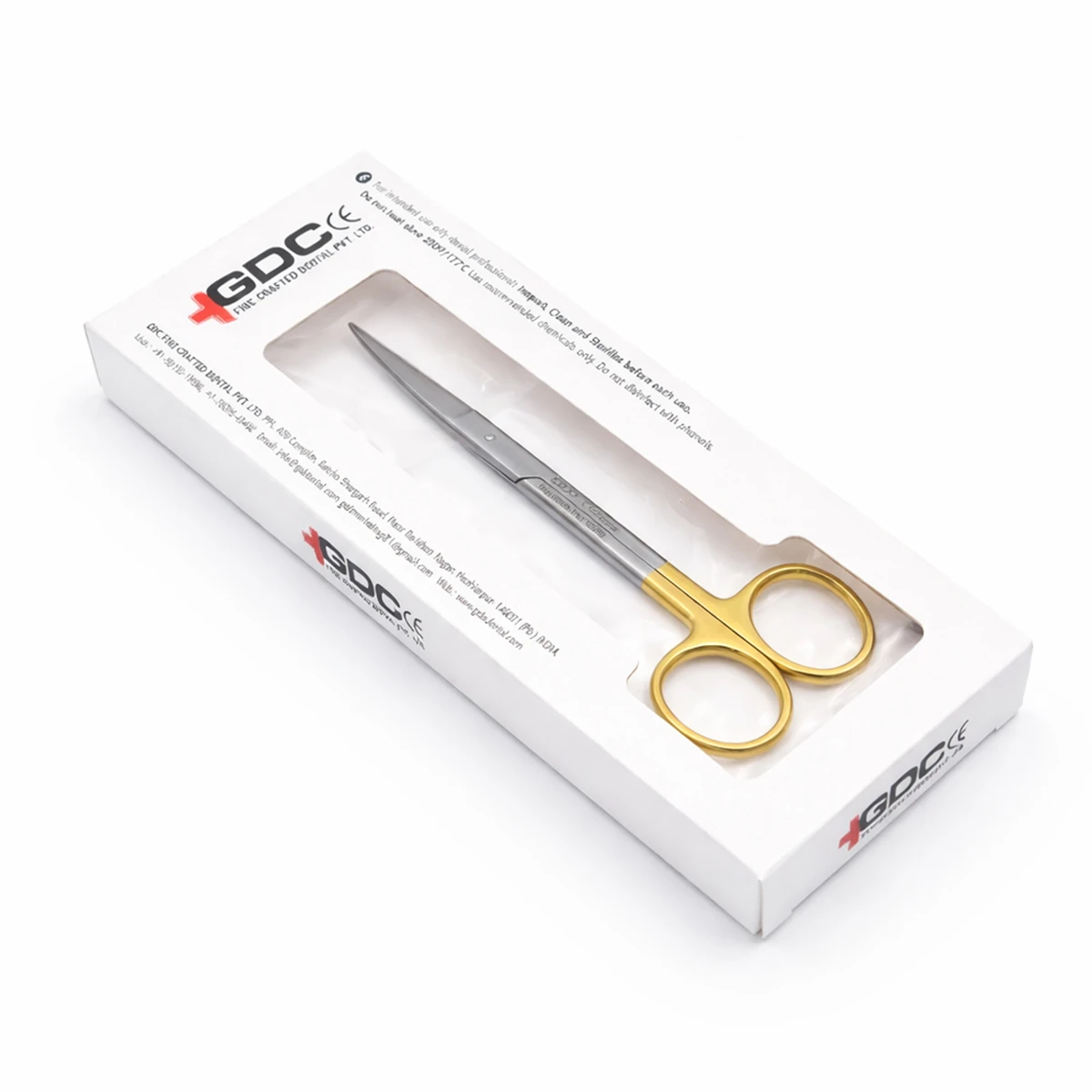 GDC-GOLDMAN FOX SCISSOR STRAIGHT 13 CM TC S5080