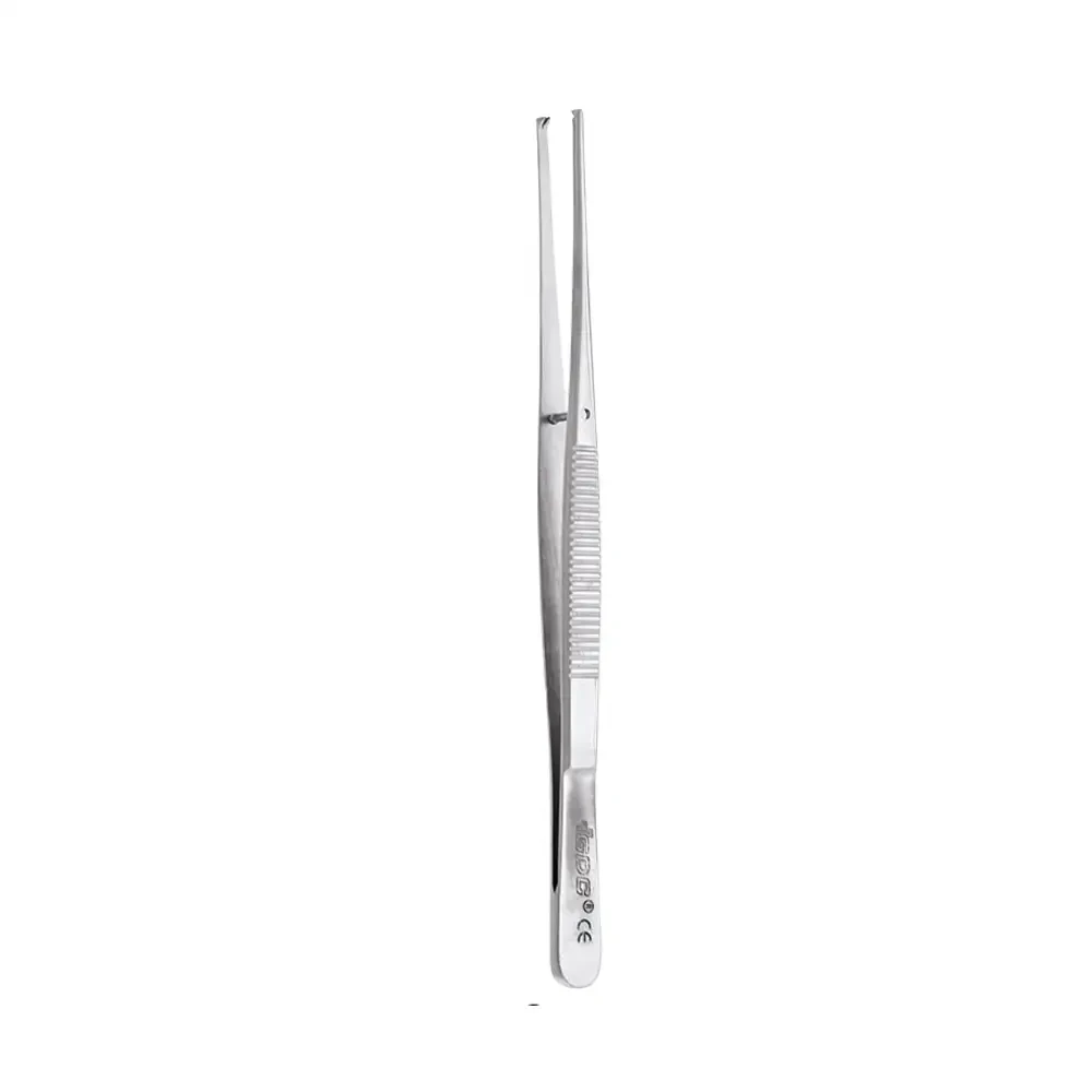 GDC Tissue Forceps Semken - Straight - 1x2 (12.5cm) (Tp33)