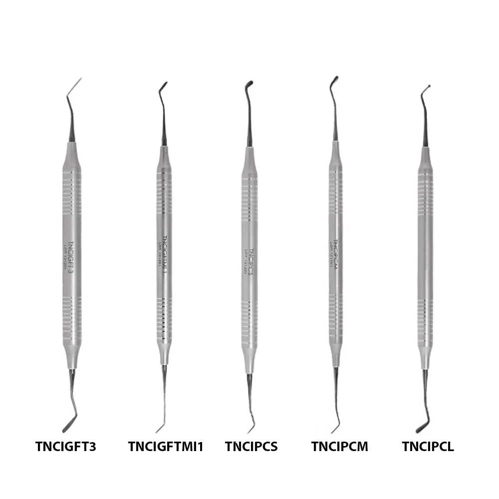 GDC Teflon Coated Composite Instrument Anterior Set Of 5 Pcs In Pouch (CIAP5)