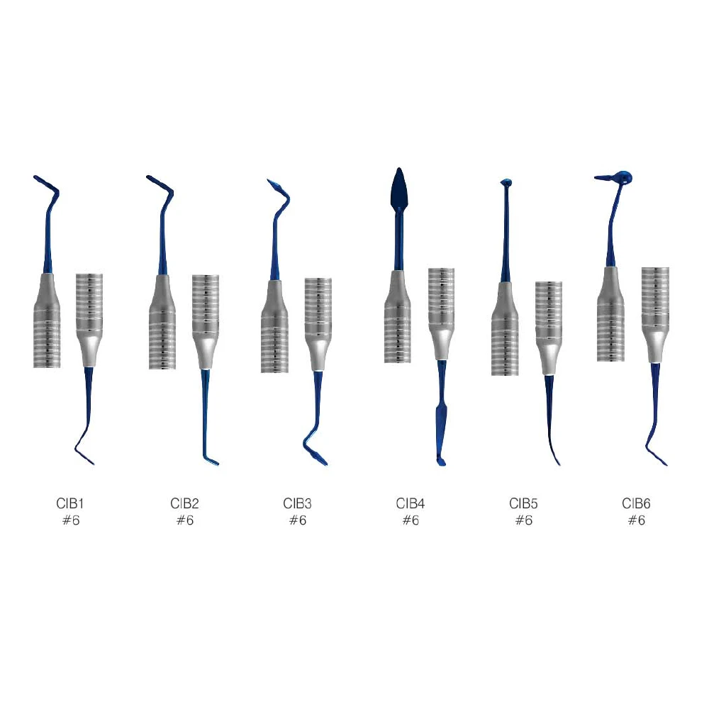 GDC Composite Instrument Blue Titanium - Set Of 6 In Pouch (CIBS6)