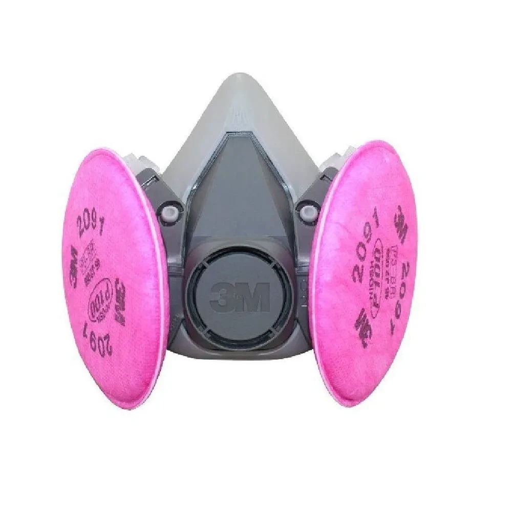 3M 6200 Respirator Mask With 2091 P100 Filters