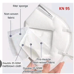 K N95 Respirator Mask With Filter Valve (Pack of 10)