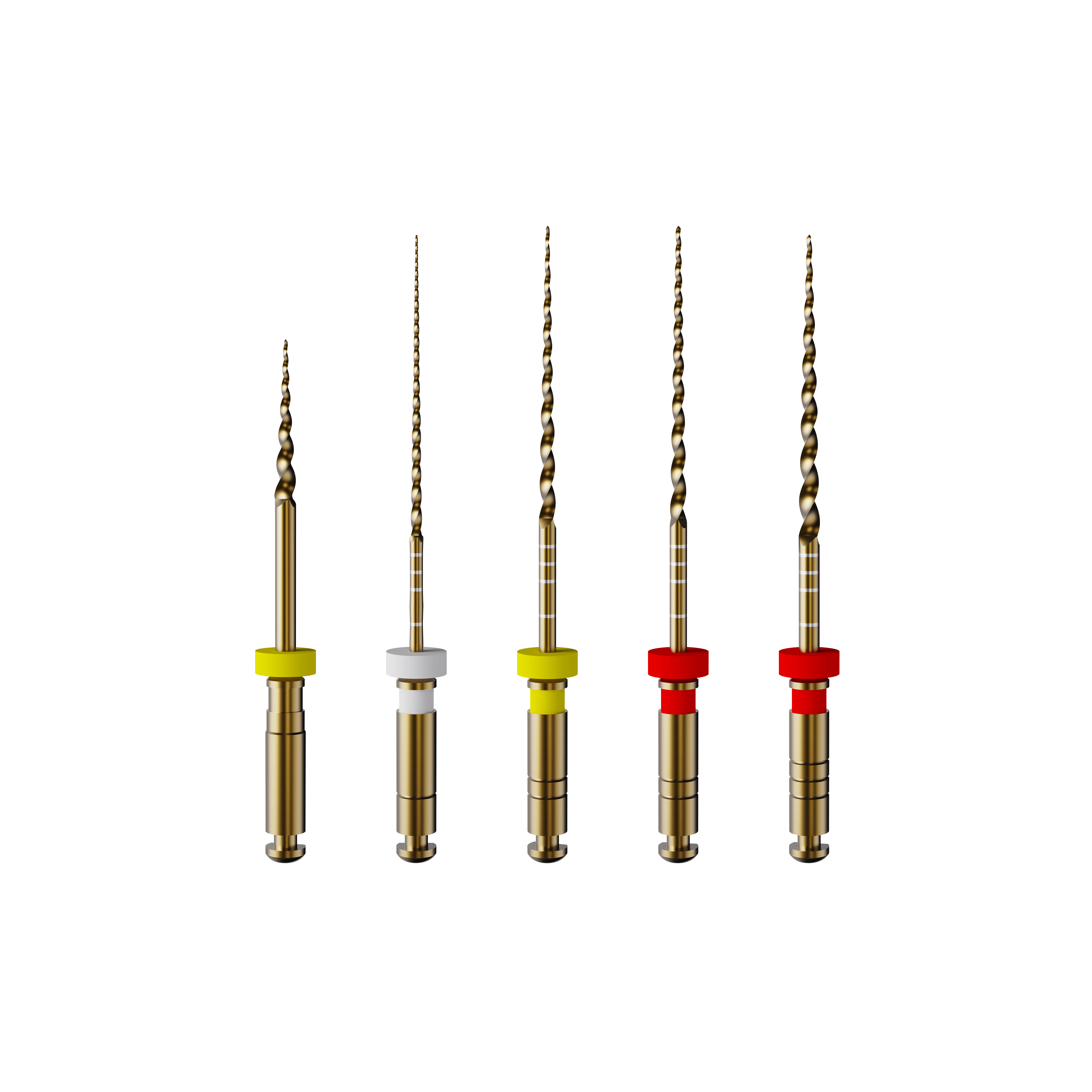 D - Perfect MG3 II Glide Path Gold Ni-Ti Rotary Files 25mm Assorted - Pack Of 5