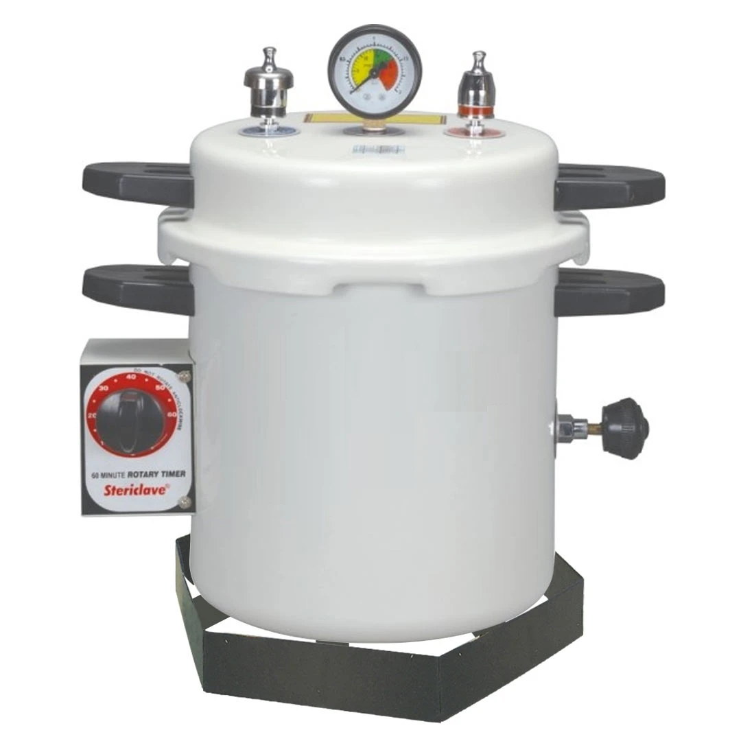 Life Steriware Dental Autoclave With Rotary Timer in Epoxy Finish