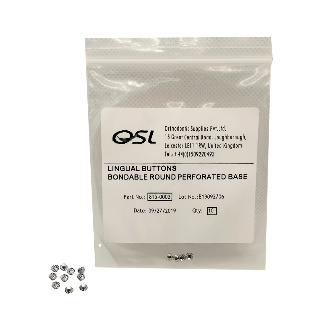 OSL Perforated Lingual Buttons (Pack Of 10)