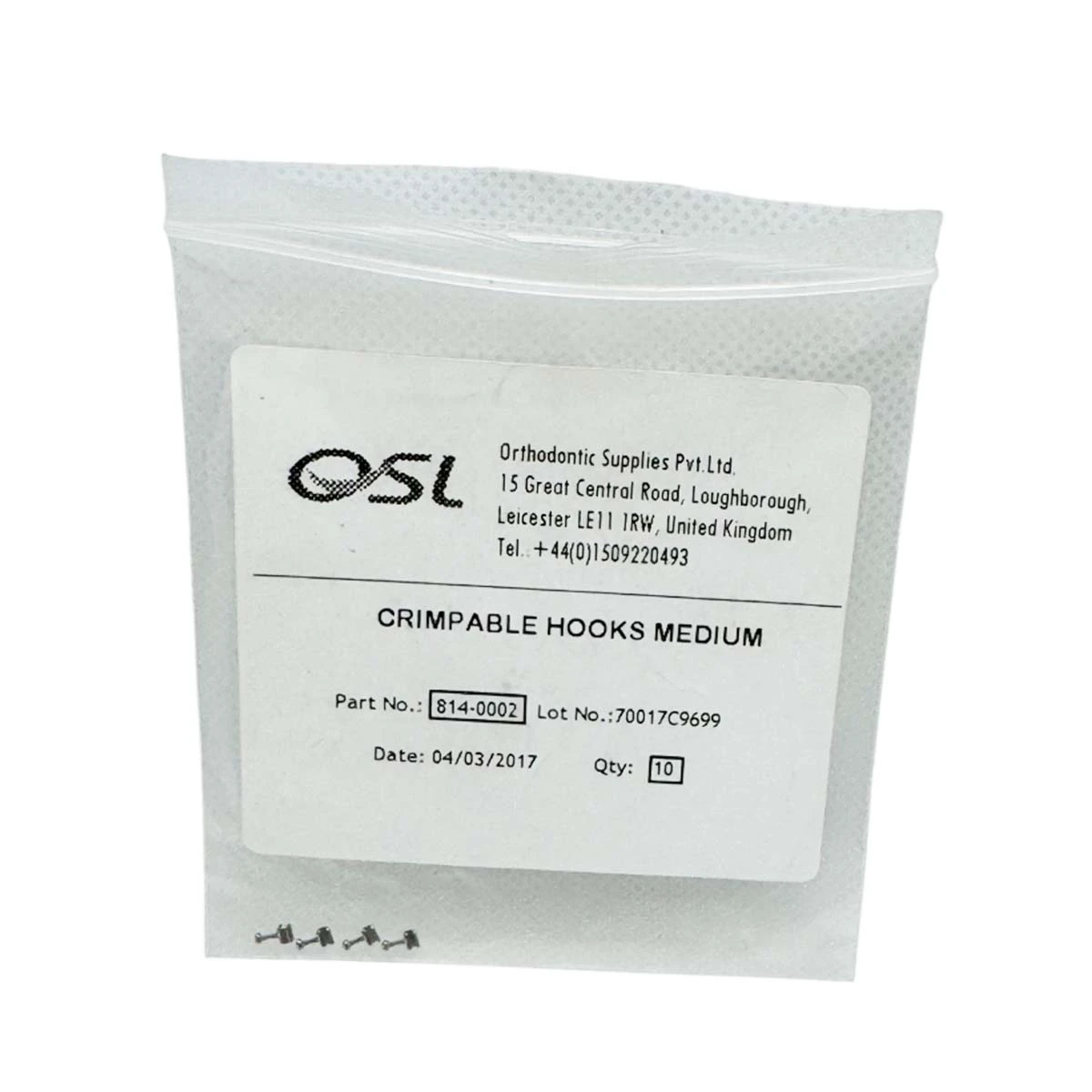 OSL Crimpable Hooks - Medium (Pack Of 10)