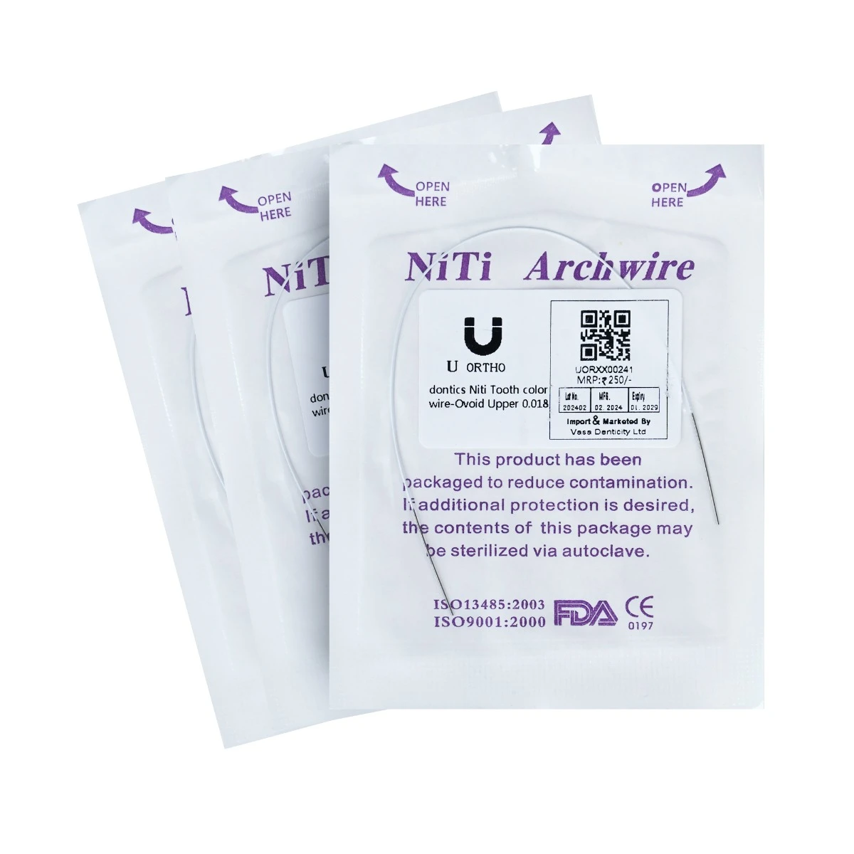 U Ortho Niti Tooth Color Wire - Ovoid