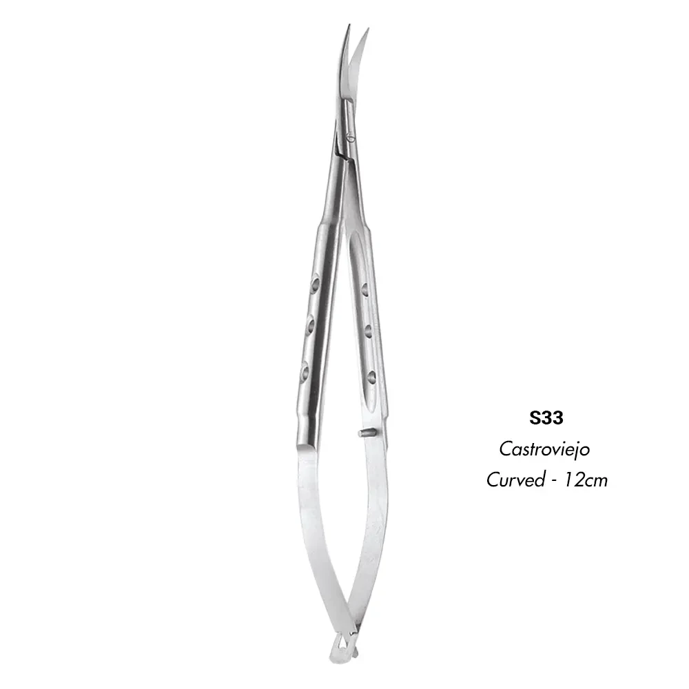 GDC Scissors Castroviejo - Curved (12cm) (S33)