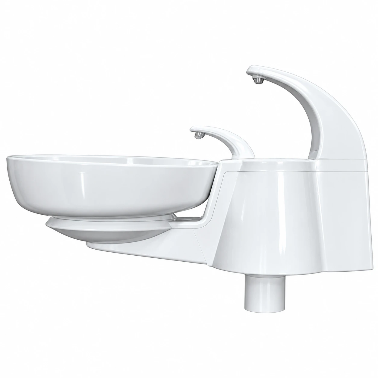 DENKRAFT  IMITATION CERAMIC SPITTOON ASSEMBLY  B( MODEL:UE-0056)