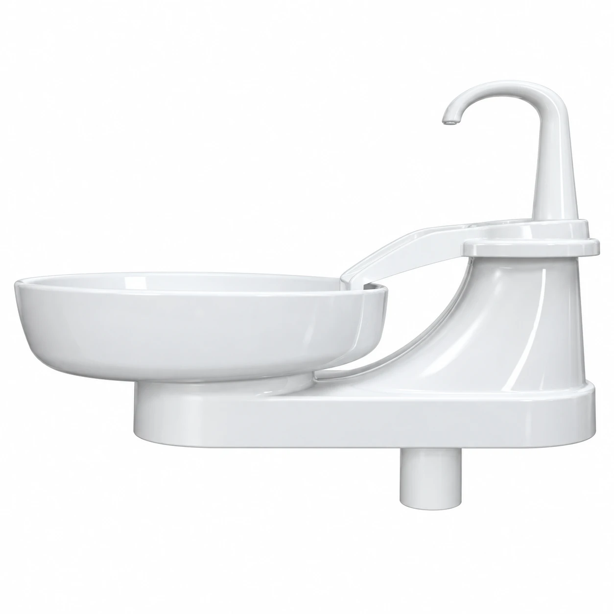 DENKRAFT IMITATION CERAMIC SPITTOON ASSEMBLY E (MODEL:UE-0055)